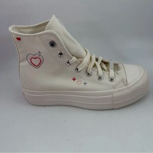 Converse Women’s CTAS Lift Egret Platform-5.5-Forever Dream Off White Shoes NEW!